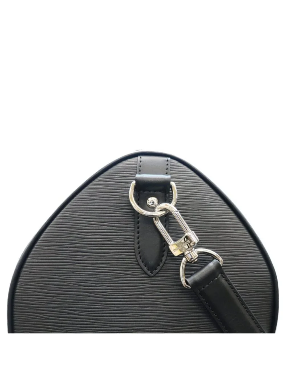 Louis Vuitton Epi Black LV Circle Keepall Bandouliere 45 Boston Bag